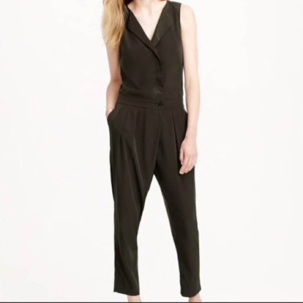 J.CrewCollection | Sleeveless trench Jumpsuit 2
